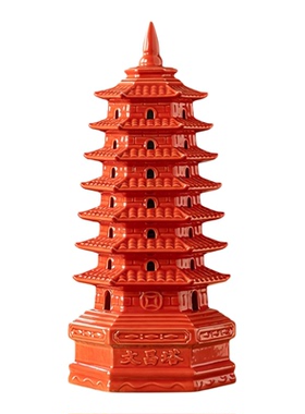 瓷九层文昌塔摆件家居办公