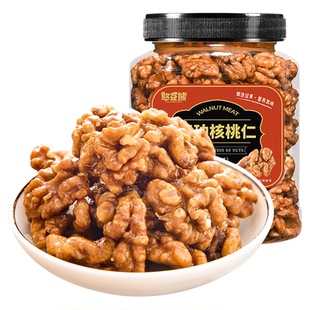 【憨豆熊_琥珀核桃仁500g】新货熟去皮蜂蜜坚果即食零食