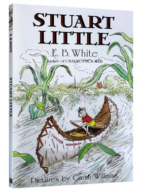 精灵鼠小弟 英文原版童话故事书 Stuart Little 夏洛特的网EB怀特三部曲 少年儿童文学进口书籍 吹小号的天鹅同名电影原著英语小说