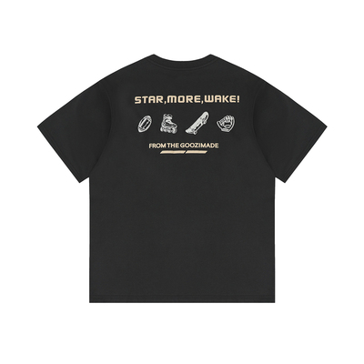 GOOZIMADE字母印花短袖t恤男夏
