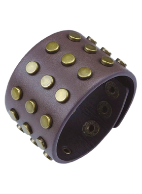 银色金属球形蘑菇铆钉朋克红手链