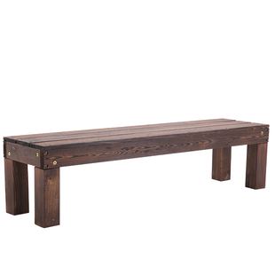 防腐木户外阳台长凳碳化木质花架庭院阶梯花架长条凳实木长凳子