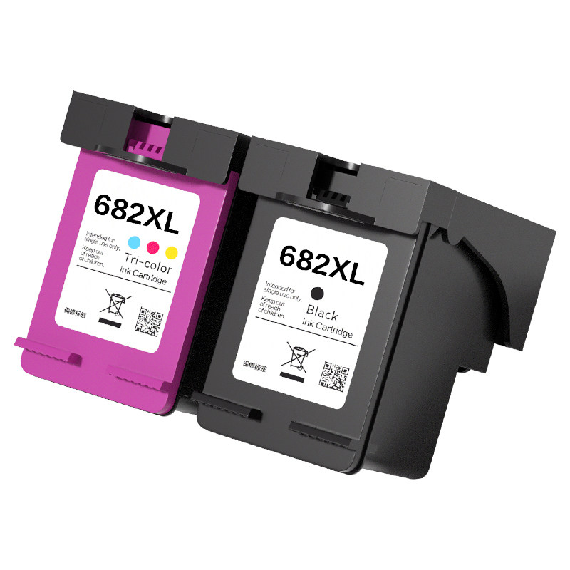 裕品原装适用惠普2777墨盒HP DeskJet IA 2777喷墨打印机专用HP2777彩色682墨盒可加墨DJ2777黑色连供连喷墨