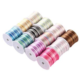 中国结编织绳渐变彩色段染线7号玉线手工diy手绳手链吊坠线编绳子