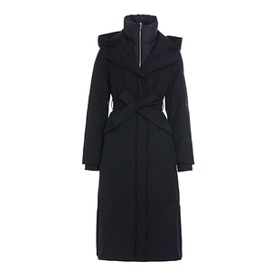 JESSIE轻奢高级90鹅绒保暖中长款羽绒服女2025年冬季百搭宽松外套