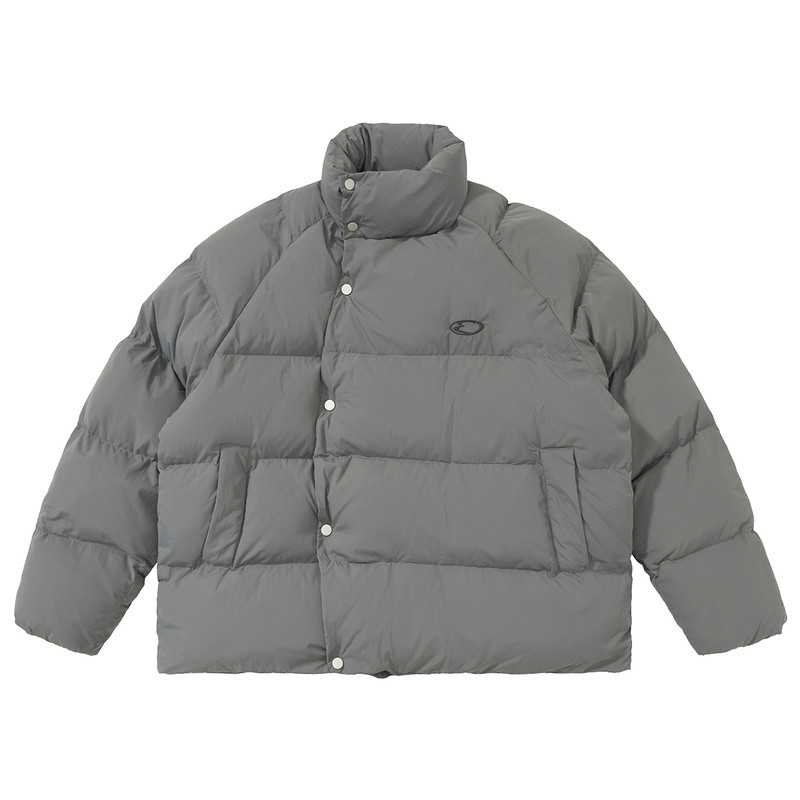 立领百搭保暖简约棉服夹克秋冬男