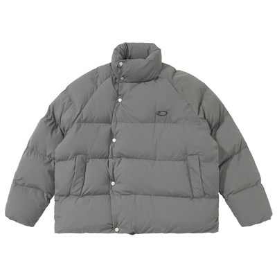 立领百搭保暖简约棉服夹克秋冬男