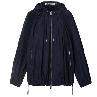 【塔夫绸面料】IIIVIVINIKO春季新款宽松休闲插肩袖连帽外套女