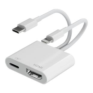 适用苹果转hdmi转换器typec手机高清线同屏器连接线iPad平板转接头lightning接口直播投影仪电视投屏器转接线