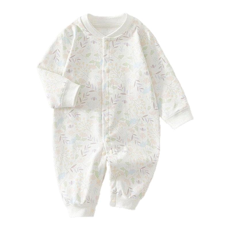 全棉新生婴儿连体衣春秋季衣服纯棉打底睡衣男女宝宝哈衣爬爬服