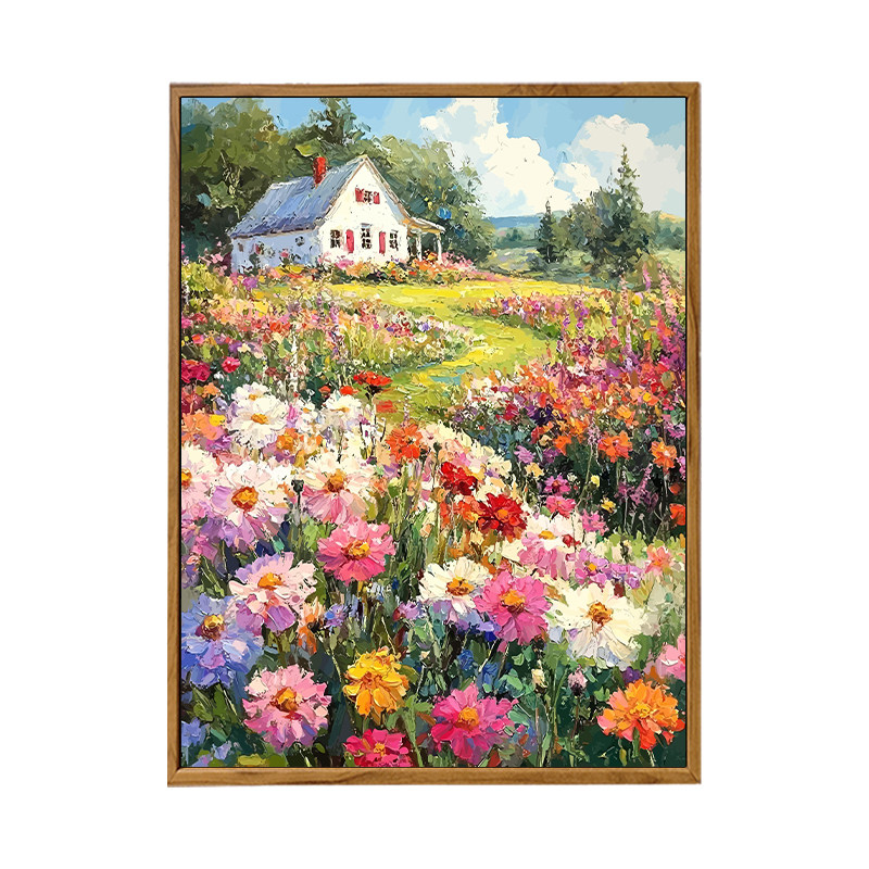 雅调diy数字油画花卉风景装饰画