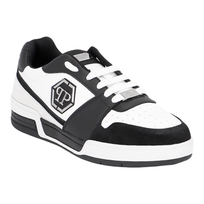 PHILIPP PLEIN 25秋冬男女同款PP经典徽标牛皮革低帮运动鞋板鞋