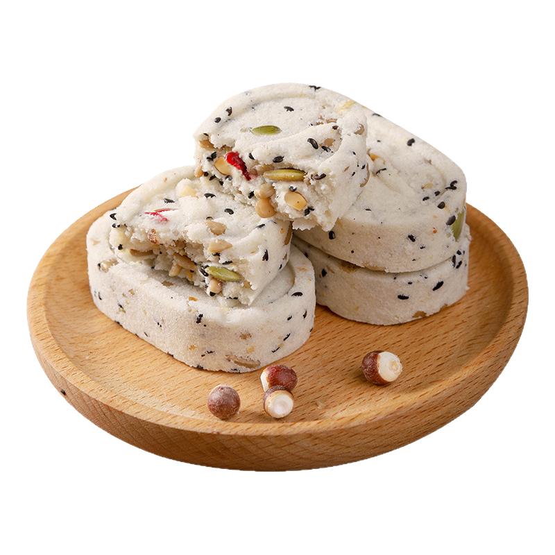 拓物优品坚果茯苓八珍糕无蔗糖芡实糕点营养早餐粗粮代餐饱腹食品