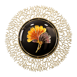 轻奢高档玄关柜高级感入户背景墙装饰品墙面挂件客厅艺术墙上创意