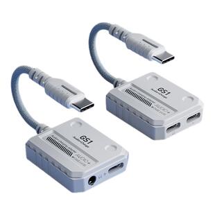 2024年新款浦记GS1转接器typec耳机转换头适用苹果iPadPro平板华为小米平板手机转接快充3.5mm开麦电竞游戏