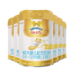 咨询享优惠】澳优能立多(能力多)2段800g*6较大婴儿奶粉旗舰店