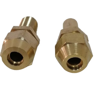 商用厨具卡接式煲仔炉头配件1/4文华喷咀石油气火种头螺纹铜喷嘴