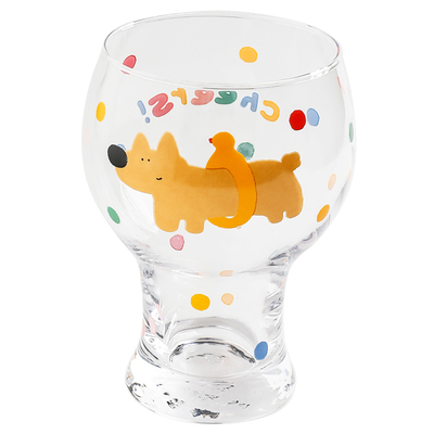 高颜值玻璃杯可爱果汁牛奶杯