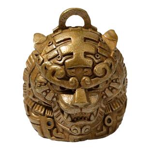 杂良社原创-2023新年黄铜虎头铃铛车钥匙扣车饰品diy生肖寅虎包邮