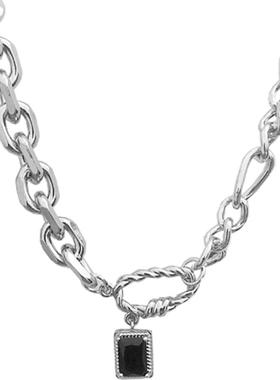 冷淡风钛钢项链女不掉色锁骨链