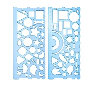 多功能尺子小学生专用万花尺手抄报模板百变工具套装一年级初中绘画直尺软画图三角镂空工具绘图尺文具学习二