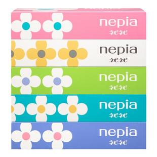 妮飘日本进口抽纸大花盒装厨房客厅家用餐巾纸面巾纸超柔150抽