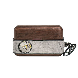 适用Sony索尼WF-1000XM5耳机保护套创意手工胡桃木松下新款EAH-AZ80 Panasonic 原创耳机壳真皮复古EAH-AZ100