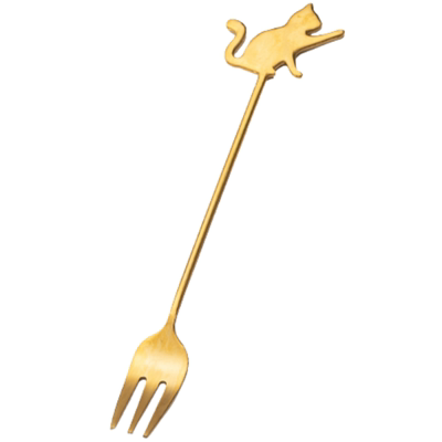 ins风不锈钢水果叉轻奢高级感