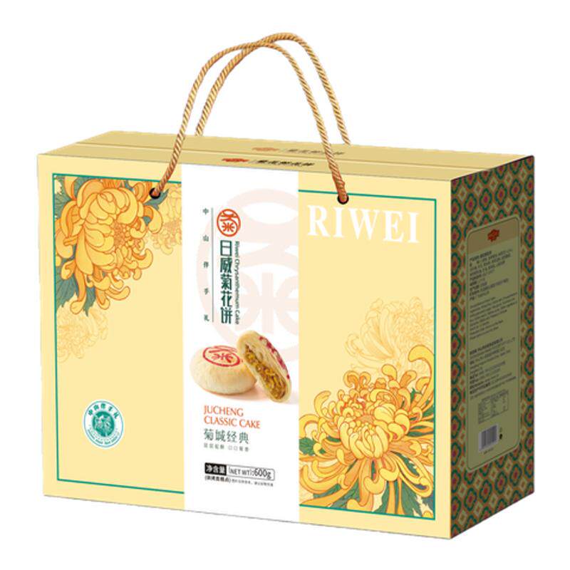 日威中山小榄特产荼薇蛋卷杏仁饼菊花饼广东特产年货送礼饼干礼盒