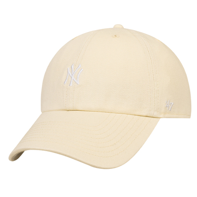 47brand米白软顶棒球帽女夏帽子