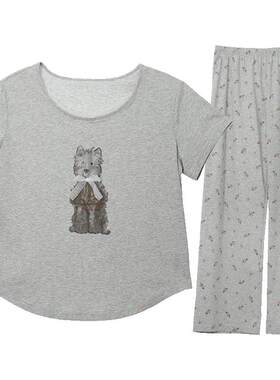 柔软棉质卡通可外穿家居服套装