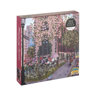 【香港发货】Galison《繁花盛开的街道》美国原装进口拼图正品