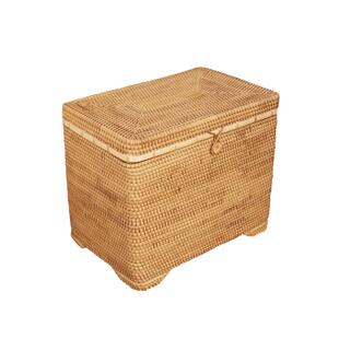 手工越南藤编收纳箱卧室橱柜收纳筐衣帽间储物筐玩具储藏大号翻盖