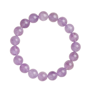 天然薰衣草紫水晶圆珠手串冰透圆珠招财旺人缘温柔气质新年礼物女