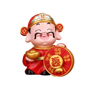 转转乐财神爷桌面小摆件工位情绪稳定神器新年治愈系小礼物送同事