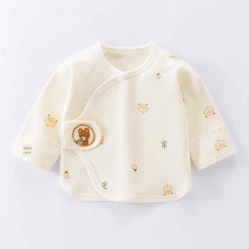 2件 0-3月宝宝衣服半背衣初生婴儿a类纯棉新生儿52码待产春秋59码