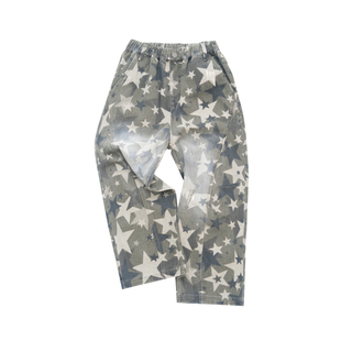 JAC梦想家童装◆25秋冬水洗星星满印~男女童长裤百搭渐变儿童裤子
