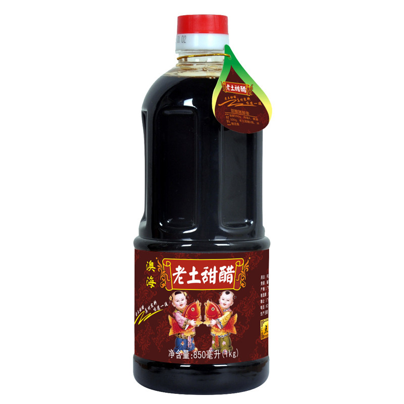 增城特产澳海老土甜醋猪脚姜醋月子醋糯米甜醋酿造食醋850ml*1瓶