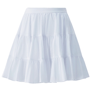 OCHIRLY欧时力  高腰A字半身裙短裙蓬蓬裙小个子2025早秋新品