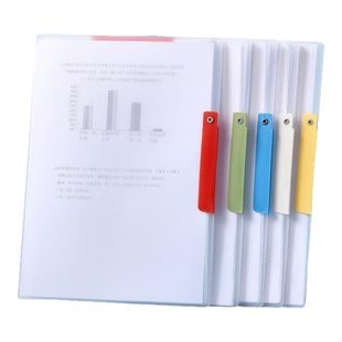 A3旋转拉杆夹文件夹试卷收纳袋文件夹侧开扣式学生收纳资料夹透明