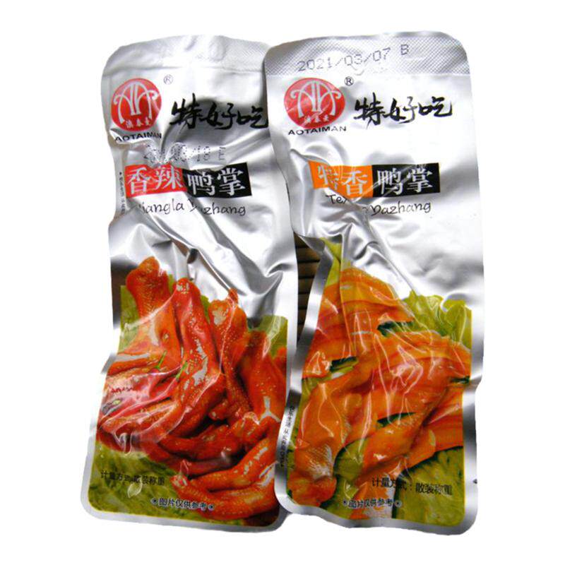 澳泰曼特好吃开袋即食鸭爪鸭掌