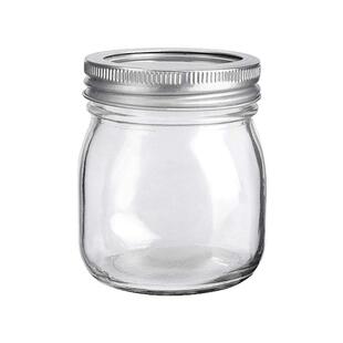 10oz美式mason梅森罐玻璃光面密封罐沙拉酸奶燕麦杯带盖