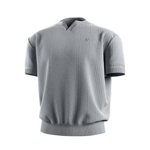 Monster Guardians N系列春夏运动T恤商务休闲针织v领短袖上衣男