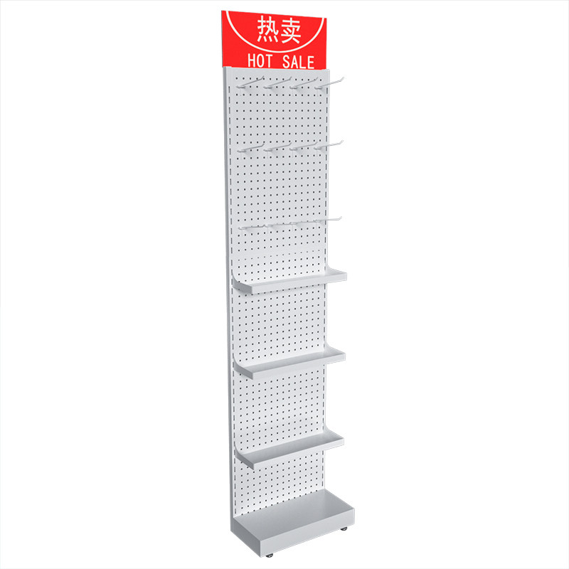 润唇膏口红展示架超市便利店洞洞板落地促销挂钩化妆品面膜小货架