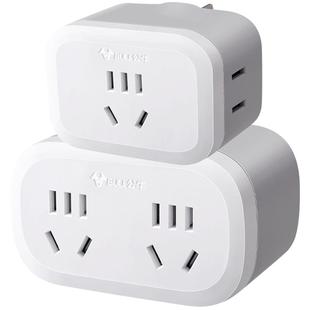 公牛插座一转三转扩展转换无线排插多功能一拖三孔两孔插头电无