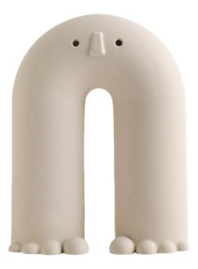 中古侘寂风陶瓷花瓶家居装饰摆件