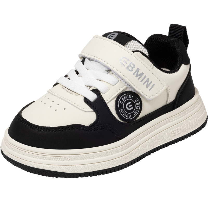 英贝米尼儿童小白鞋2025新款女款小童鞋男款宝宝校园男童女童板鞋