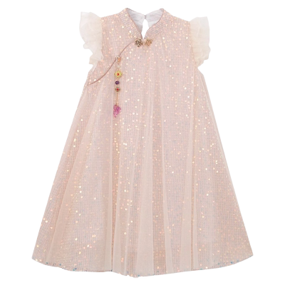 女童连衣裙夏装女宝新中式旗袍裙