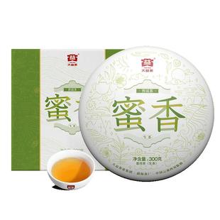 大益普洱茶蜜香普洱生茶饼茶300g云南勐海茶叶正品官方旗舰店
