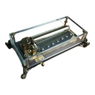 雷曼士50/78音乐盒八音盒发条手动天空之城生日礼物水晶玻璃材质